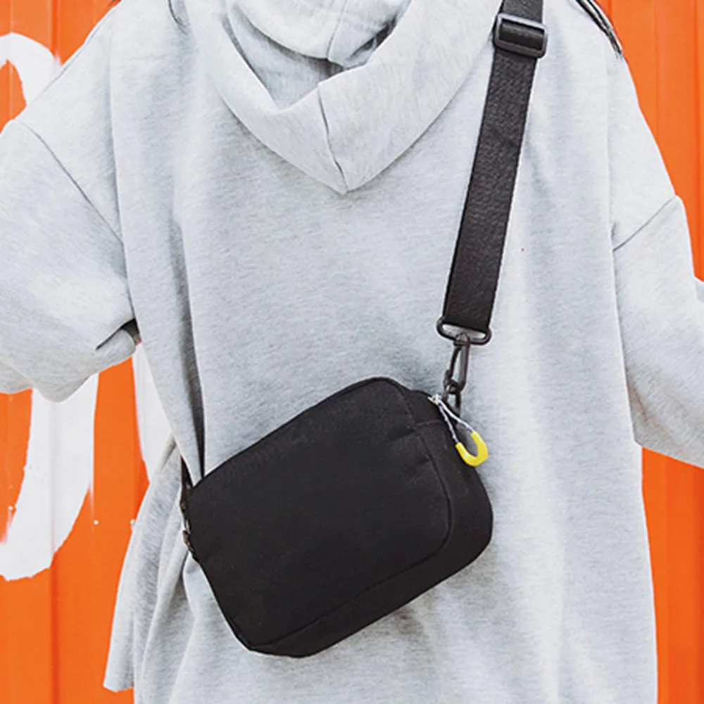 

Messenger Bag 2019 New Fahsion Pure Color Casual Tote Outdoor Bag Canvas Handbag Zipper Shoulder Bag
