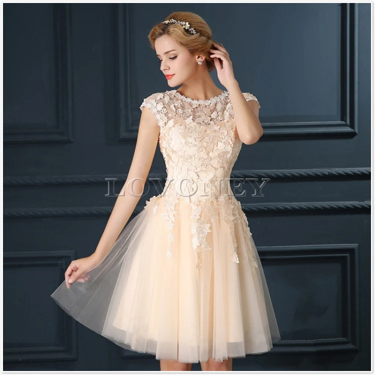 DEERVEADO T402 Short Prom Dresses Elegant A-Line Red Prom Dress Gown Formal Party Dresses Evening Gown Vestido De Festa