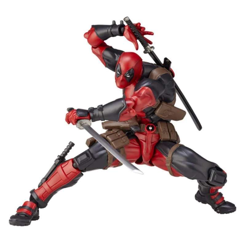 

Hot 16CM X-Men Deadpool Statue Model Figure Variant Movable Superheroes Action Figures Dead Pool with Weapons Kids DIY Gift Toys