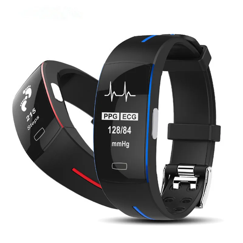 

Top Smart Band Blood Pressure Band Heart Rate Monitor PPG+ECG Smart Bracelet Fitness Tracker Watch Men Woman Digital Watches