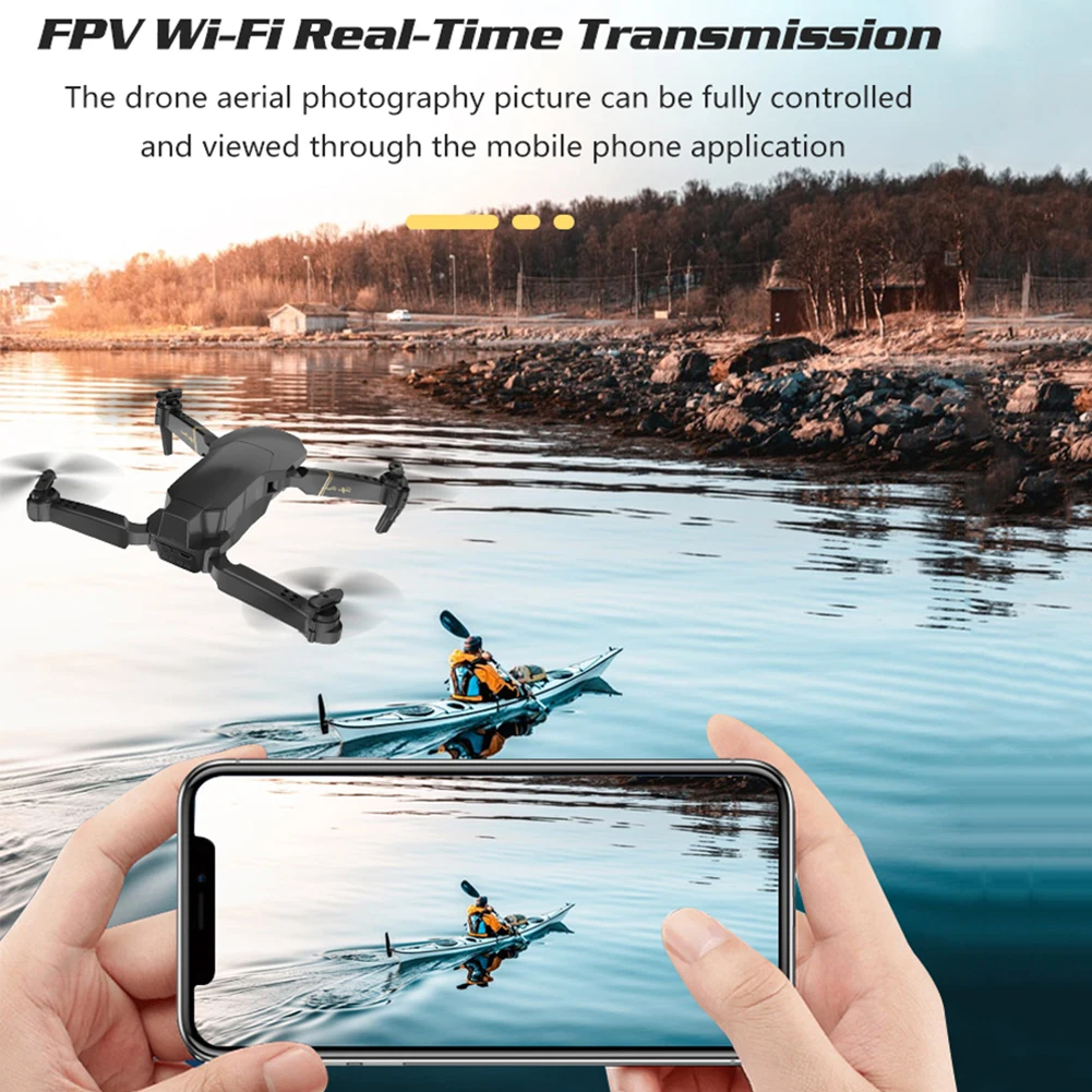 

WIFI Camera With Storage Bag APP Control Remote Control Drones FPV 360 Degree Rotation Portable Altitude Hold HD Rechargeable