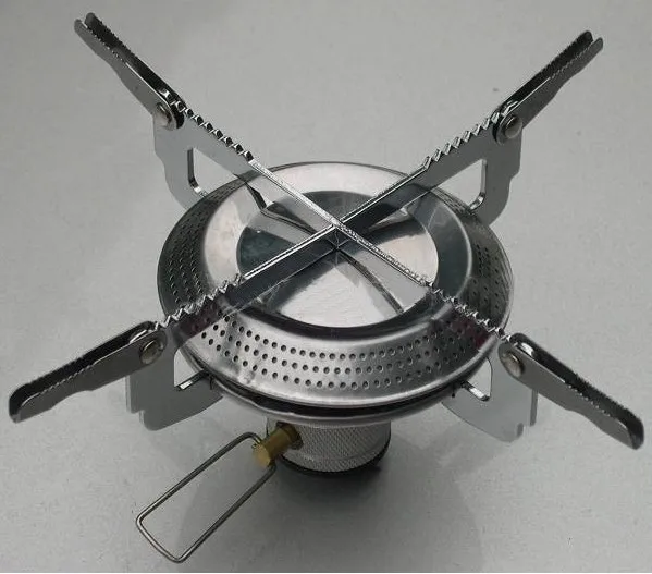 New Portable Stainless Steel Camp Collapsible Bracket Gas Stove Burner Outdoor Picnic Barbecue Camping Equipment with bag