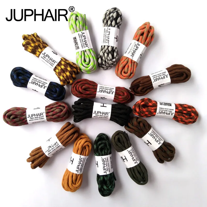 

JUP1-50 Pairs Soil Yellow120-140-160 CM Shoelaces Hiking Laces Round Shoelaces Strings Running Bootlace Sneaker Rope Athletic