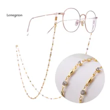 Lemegeton 78 см цепочка для очков цепи на шею солнцезащитные линзы с канатом линза линза белый кристалл глазное стекло висячий линза