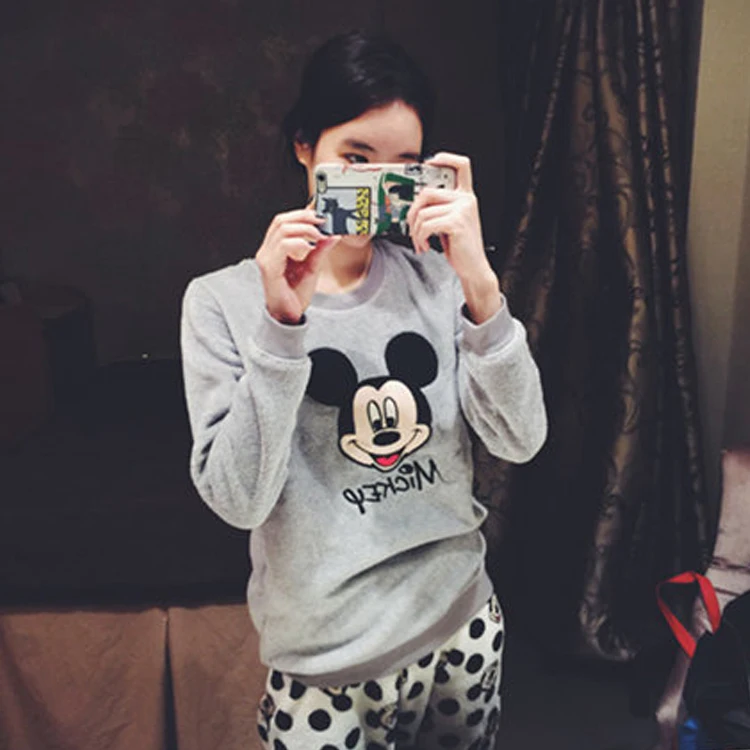 

New Listing WAVMIT Autumn Winter Pyjamas Women Warm Fannel Thickening Pijama Pattern Pajamas Set Femmel Pijamas Mujer Sleepwear