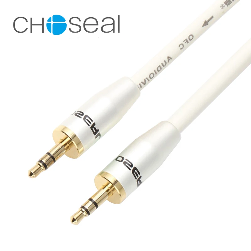

Choseal 30th anniversary QS3401 3.5mm audio cable male to male AUX cable for DVD MP3 Stereo Mobile phone Car