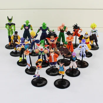 

Dragon Ball Z GT Action Figures Crazy Party 10CM Cell/Freeza/Goku PVC Dragonball Figures Best Gift 20pcs/set Free Shipping