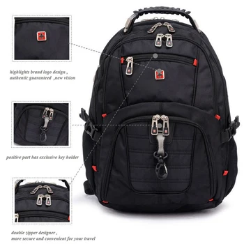 

swiss 17 inch computer laptop bagpack travel Men business backpacks teenagers bag School Students backpacks Travel Sac a Dos