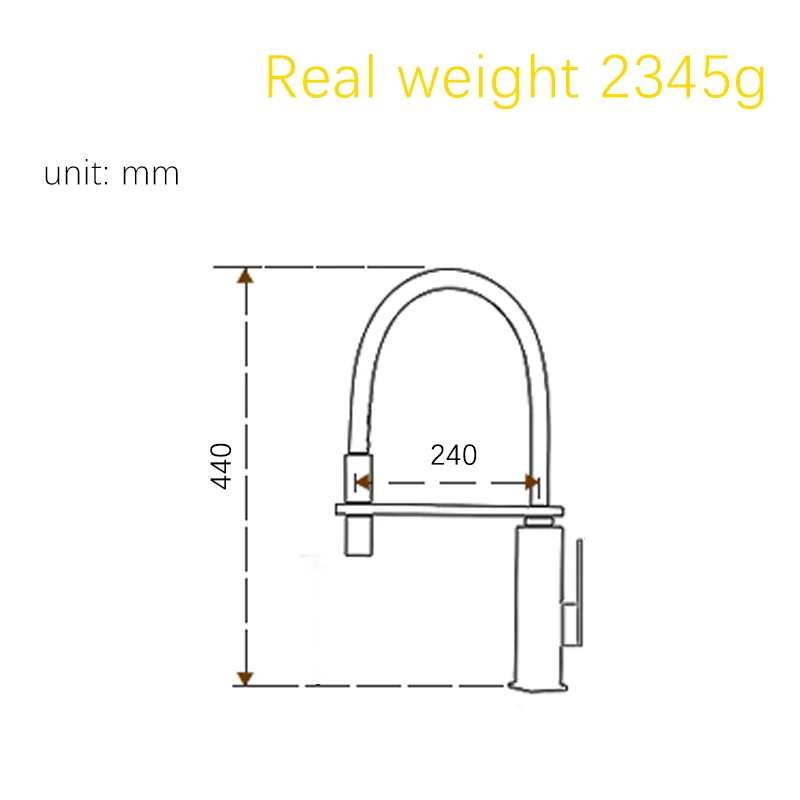 Chorme Kitchen Faucet Single Handle Pull Out Spring Kitchen Mixer Hot And Cold Water Tap Swivel Spout Vessel Sink Faucet SD1015