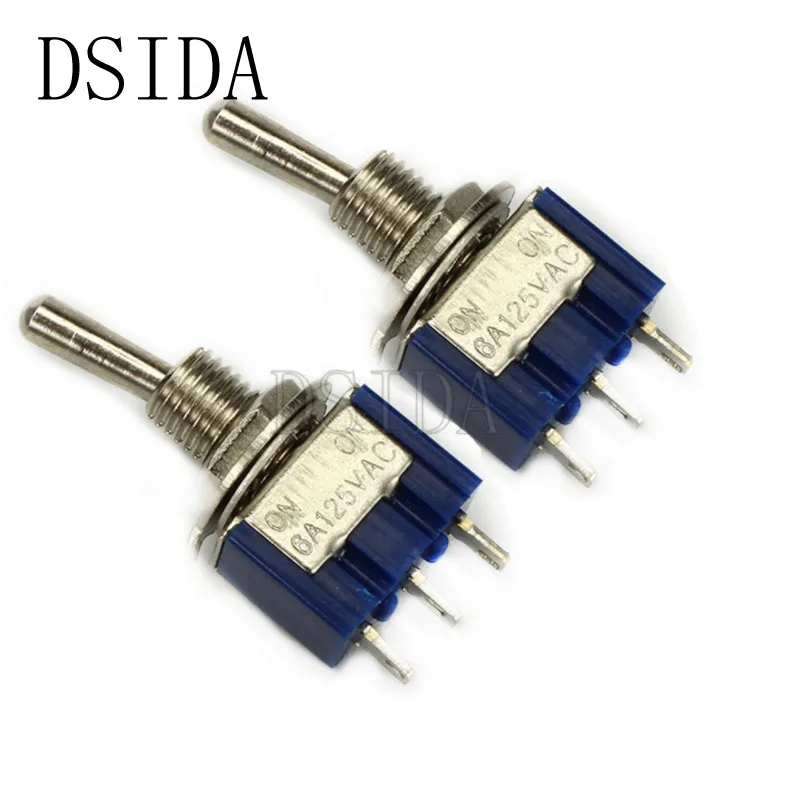 5 шт./лот MTS-103 3INS SP3T ON-OFF-ON 6A 125V 3A250VAC мини тумблеры хорошего качества | Обустройство