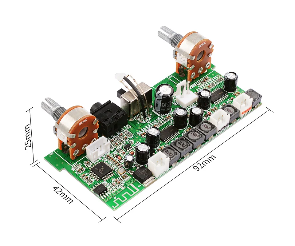 AIYIMA Bluetooth усилитель аудио доска 10Wx2 + 15 Вт 2,1 канал Мощность усилители MP3 WAV аудио декодер доска Поддержка AUX