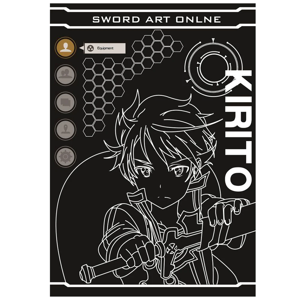 Аниме JK Sword Art онлайн Kirigaya Kazuto Косплей фланелевое одеяло 1,5*2 м Япония мультфильм Кирито черная Кровать сна покрывало постельные принадлежности