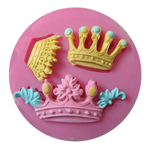

crown Shape Ice Cube Mold cooking tools Silicone Fondant Paste DecoratePolymer Clay Resin Candy Fimo Super Sculpey
