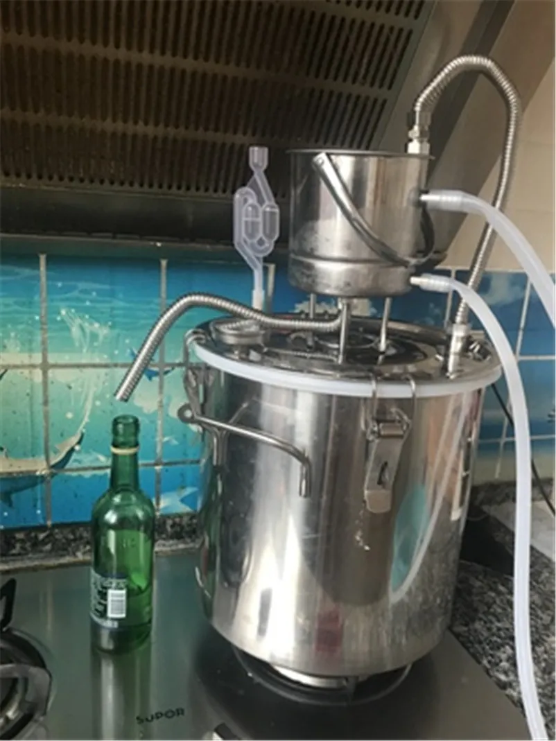 XMT-HOME домашний пивоваренный Самогонный спирт дистиллятор виноделия ликер бренди дистиллятор спиртовой дистилляции 10л/20л 1 комплект
