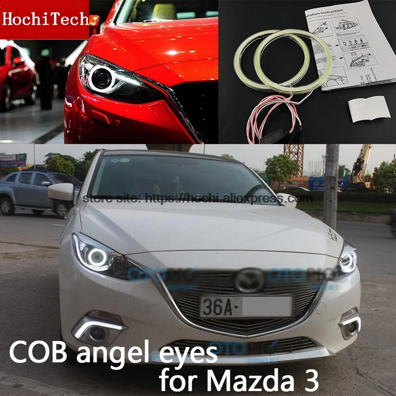 5 комплектов высокое качество COB Led Light Белый Halo Cob Led angel eyes Кольцо ошибка для mazda 3 2010 2011 2012 2013