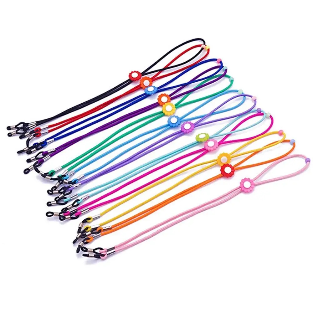 

Colorful Nylon Elastic Glasses Chain For Child Eyewear Cord Kids Glasses Neck Strap Rope Lanyard Eyeglass Holder