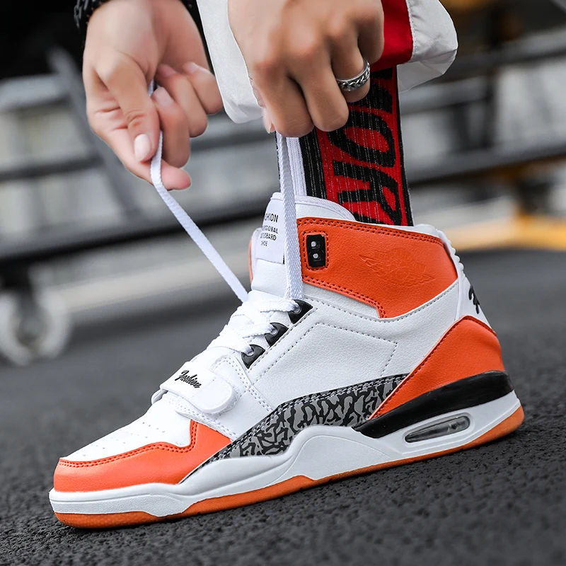 

New Coming Men Basketball Shoes Max Size 46 Fitness Sneakers Outdoors AJ 4 Shockproof JD Gym Stability Professional Trainers