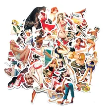 50PCS Sexy Girl Moto vintage Stickers Adhesivo Stickers For Motorcycle On Laptop Luggage Skateboard Bicycle Sticker Set 50PCS Sexy Girl Moto vintage Stickers Adhesivo Stickers For Motorcycle On Laptop Luggage Skateboard Bicycle Sticker Set