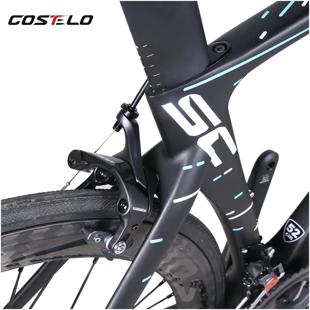 Best 2019 Costelo Speedcoupe carbon fiber road bike frame complete bicycle with 40mm wheels group cheap bike 9 Color 18