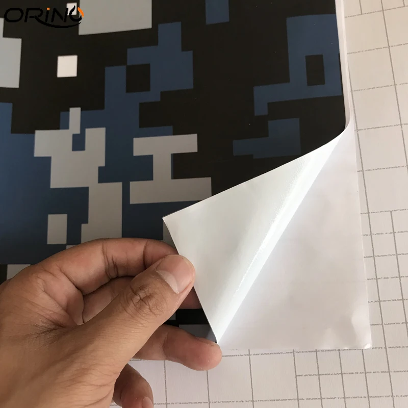 Black Blue Digital Vinyl Film Sticker-4