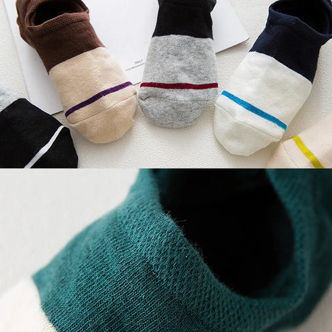 

crew socks for man stripe male ankle socks Leisure work invisible Sock Slippers no show socks Casual