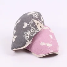 Новое Лето Спорта На Открытом Воздухе Хлопок Береты Шапки для Женщин Повседневная Кепки Цветок Вышивка Береты Шляпы Cap