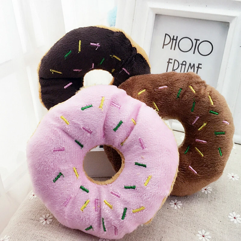 1ピース11センチペット犬投げチューおもちゃかわいいドーナツ子犬猫大接戦きしむぬいぐるみサウンドおもちゃ色ランダム Sound Toys Dog Chewpet Dog Chew Toy Aliexpress