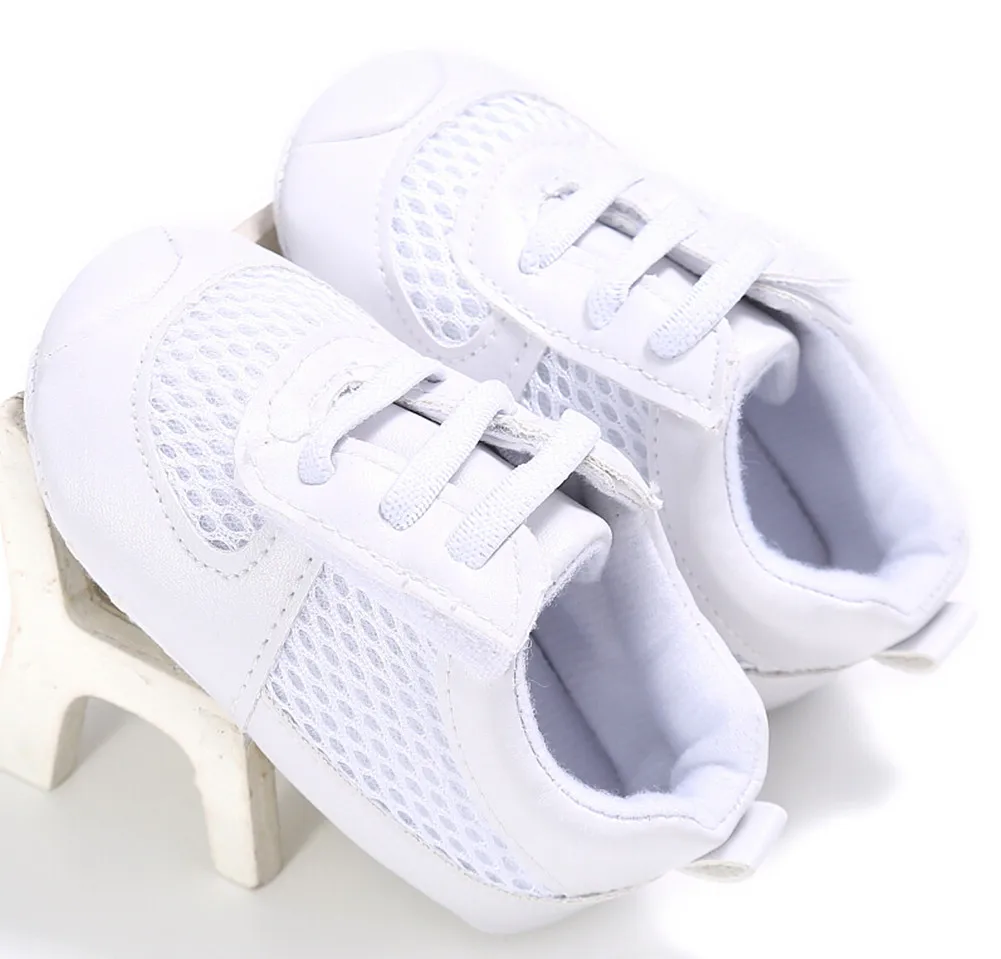 

2017 new Infant toddler Baby Boy Girl Shoes Soft Leather Newborn Sport Sneaker Crib Shoes 6-18 m