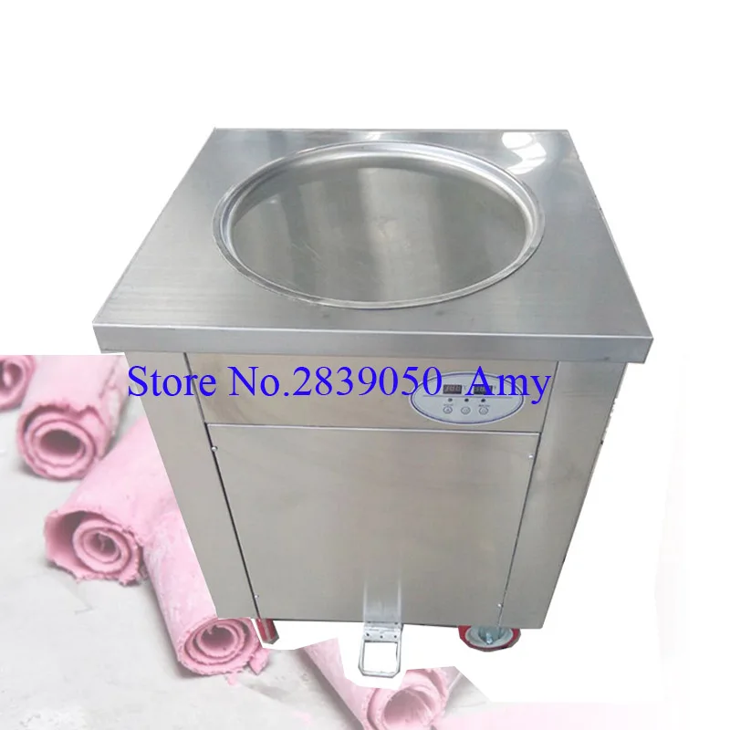 

Single round pan fry fried ice cream roll machine philippines