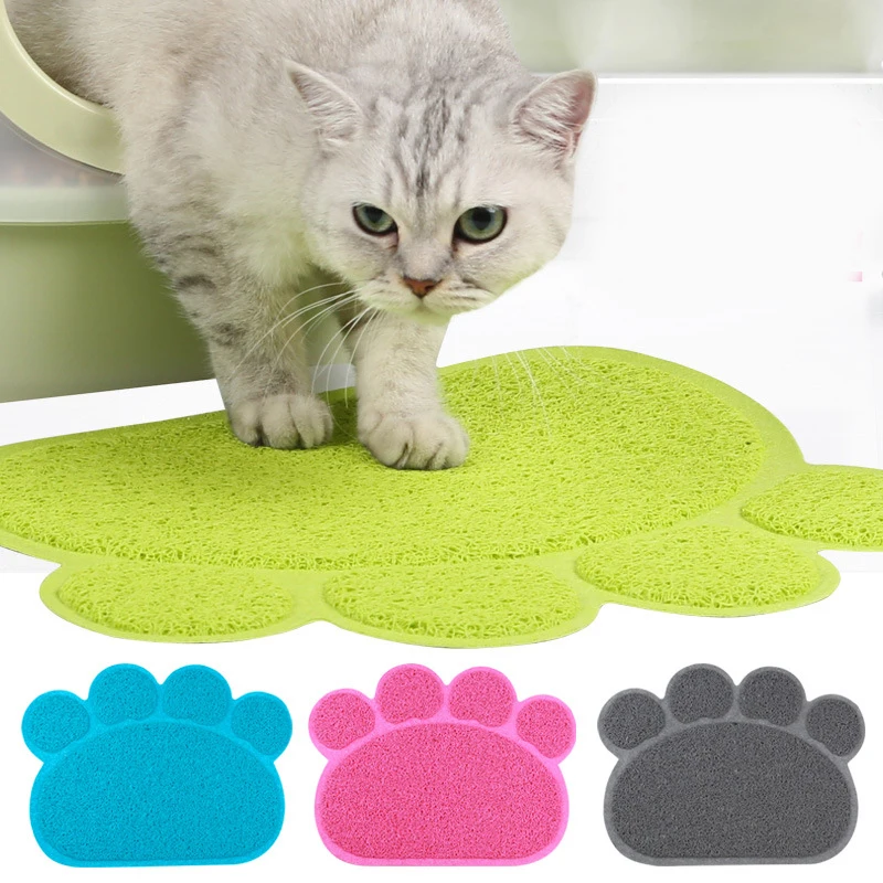 

Hot Cute Paw Pet Dog Cat Feeding Mat Pad Pet Dish Bowl Food Water Feed Placemat Puppy Bed Blanket Table Mat Easy Wipe Cleaning