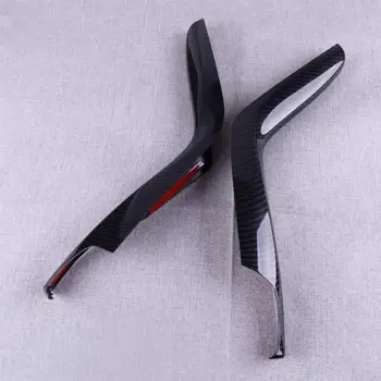 

DWCX Carbon Fiber Style Car Dashboard Gear Shift Side Cover Trim Frame Strip Black ABS Accessories Fit For Honda Civic 2016 2017