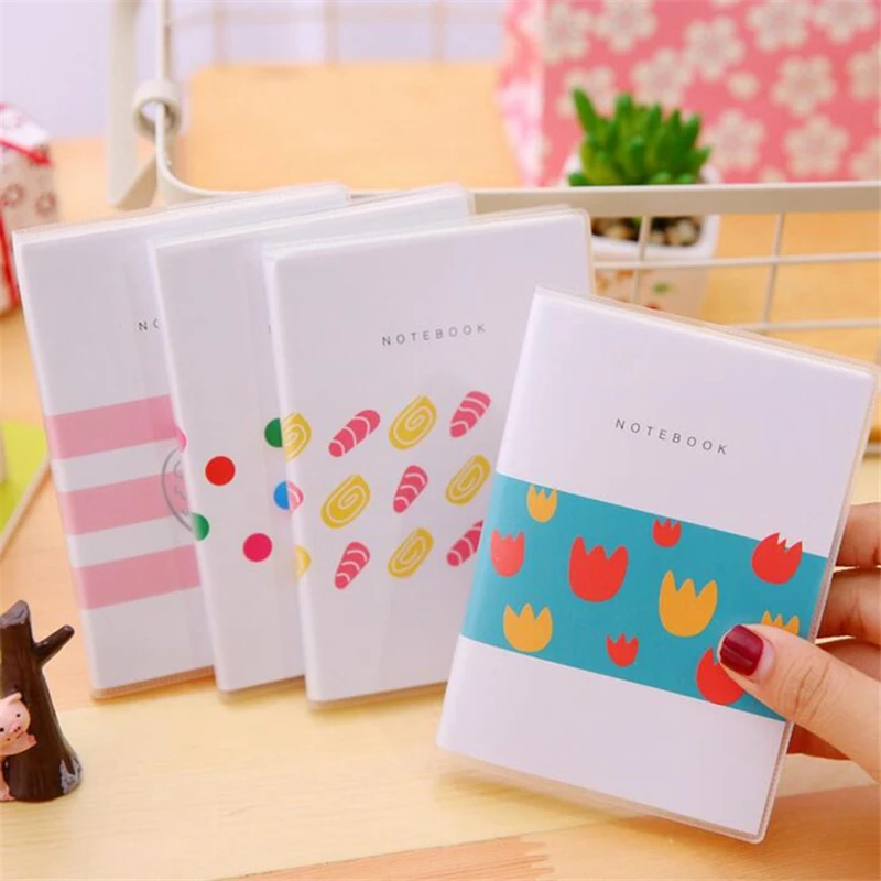 

Coloffice 64K 13.4cm x 9.5cm 4 colors random lovely flower print PVC cover Art paper Joural Diary Planner notebook Stationery