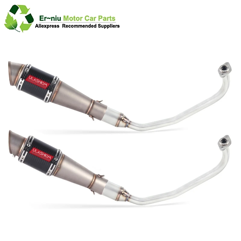 

PCX 125 150 Motorcycle Scooter Exhaust Muffler Full System Middle Pipe Slip-On Escape Fit For HONDA PCX125 PCX150