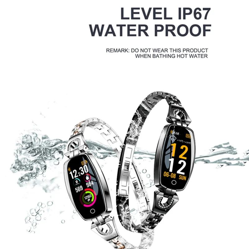 2019 Women Lady Fashion Smart Wristband Heart Rate Blood Pressure Smart Bracelet H8 Fitness Tracker Smart Watch Band Female Girl 2019 Women Lady Fashion Smart Wristband Heart Rate Blood Pressure Smart Bracelet H8 Fitness Tracker Smart Watch Band Female Girl
