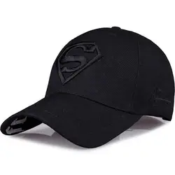 Унисекс Большой Брим Бейсболка для взрослых письмо Супермен Вышивка Регулируемая Бейсбол шляпа YLT115