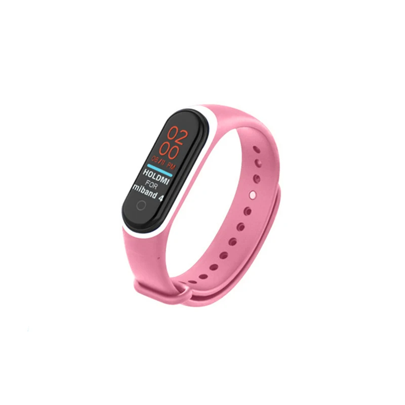 Multi Color Soft Silicone Smart Bracelet Strap for Mi Band 4 Strap Wristband Replacement Accessories for Xiaomi - Цвет: E