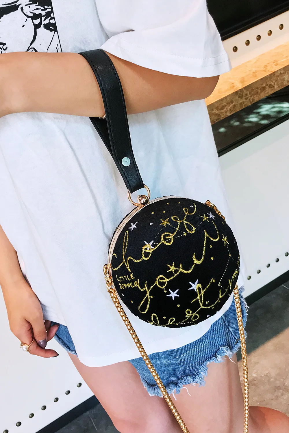 Мультяшные мини 14 см круглые креативные модные плюшевые кошельки для девочек мягкая набивная сумка на плечо милая сумка с вышивкой
