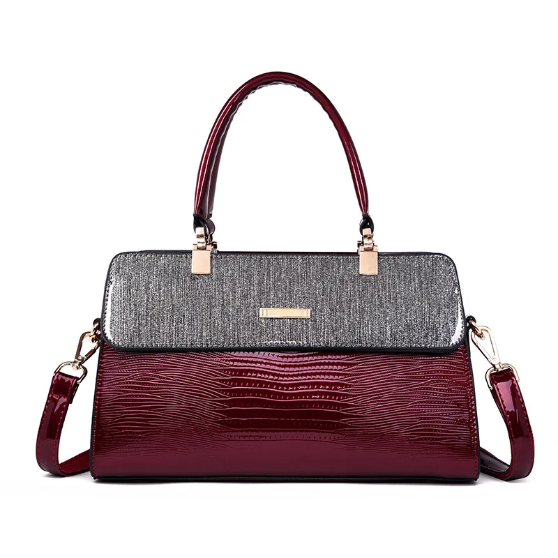 

2019 New Fashion Women Handbags European Design Patent Leather Ladies Shoulder Bags Female Girl Brand Luxury Crossbody Bag
