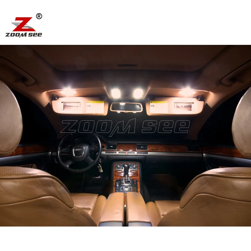 23 шт. x ошибок светодиодные лампы внутренних дел плафон комплект Вышивка Крестом Пакет для Audi A8 S8 D3 Quattro(2003-2009