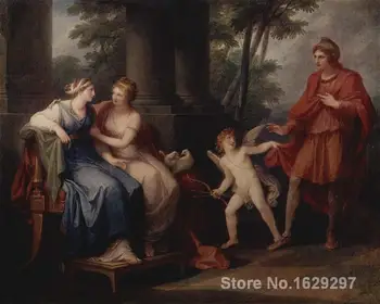 

Animal paintings Angelica Kauffman's reproduction Venus convinces Helen to hear Paris hand painted High quality