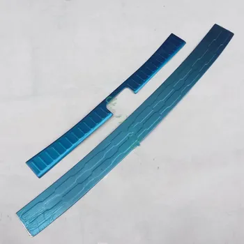 

High quality stainless steel Car Rear Bumper Protector Sill Trunk Tread Plate Trim for Hyundai Tucson 2006-2013 Car Styling