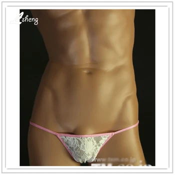 

New TM Men's Underwears Super Sexy Transparent Lace Men Thongs Male Sexy Bikini G-strings Men Thong Shorts Underwear