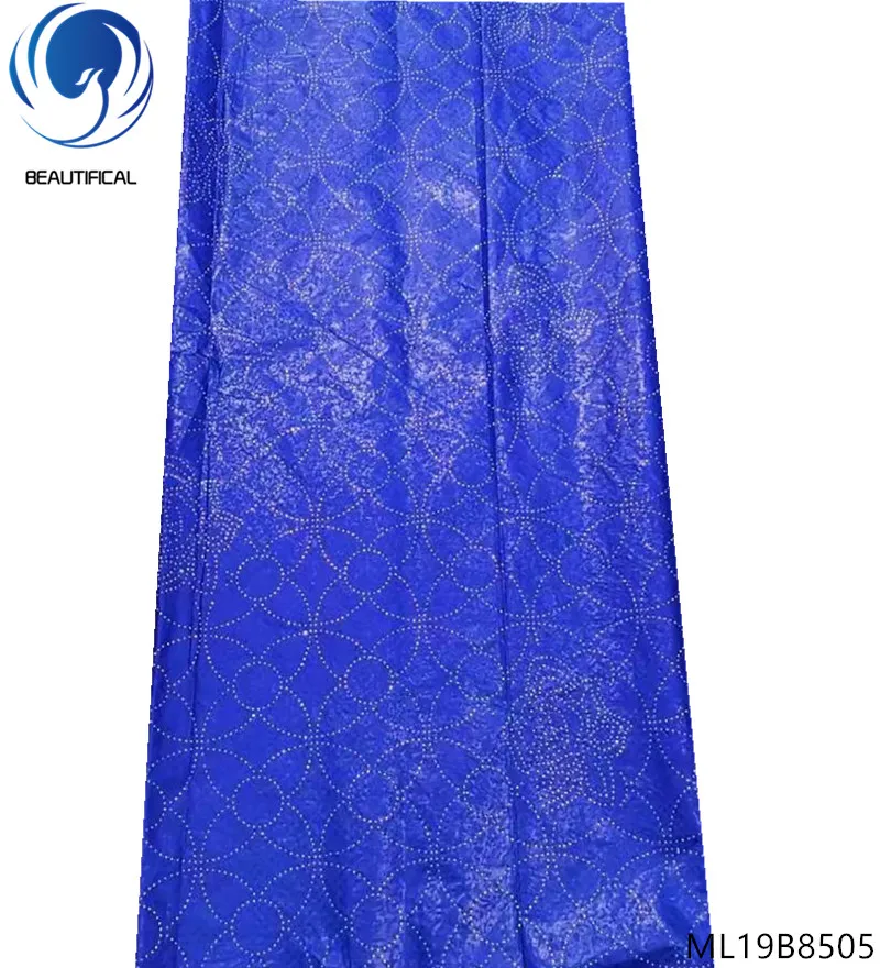 

LIULANZHI african bazin fabrics New arrival bazin brocade fabric 5yards nigerian bazin lace fabric with stones ML19B85