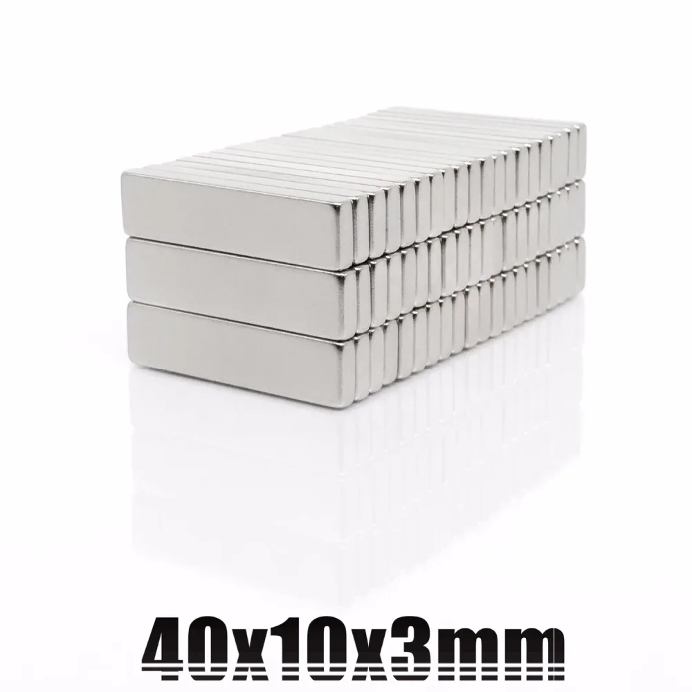 5 шт. магниты 40x10x3 N35 супер мощный блок полос Редкоземельные неодимовые мм ndfeb neom
