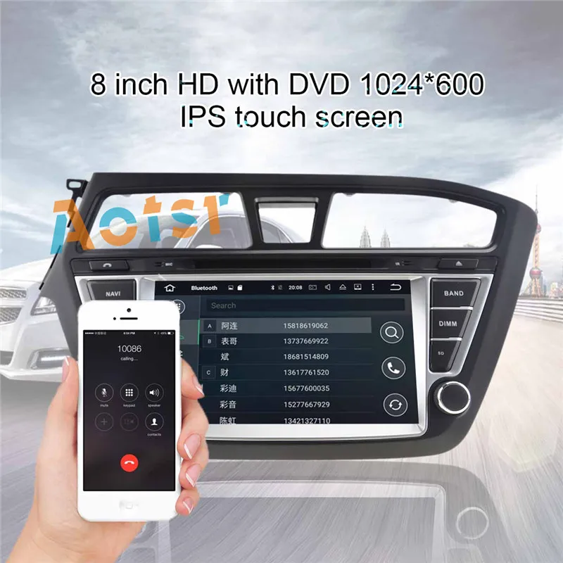 Cheap 4+32G Octa core Android 8.0 For HYUNDAI I20 2014 2015 2016 2017 Car DVD Player GPS Radio CD AUDIO Radio Navigation multimedia 6