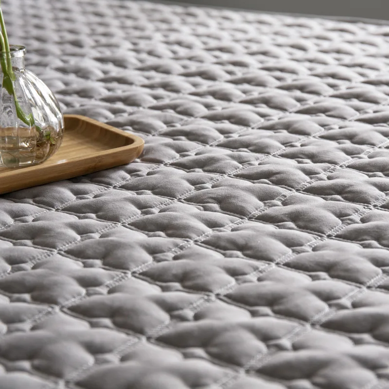  Thicken Bed sheet 100% cotton quilted Sheet Bedding Linens With Elastic Band Dust Proof Mattress Pr