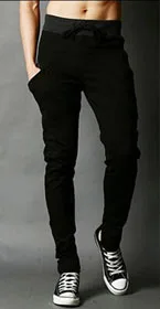Весенние брендовые новые модные тренировочные брюки мужские шаровары с большими карманами мужские дизайнерские мужские штаны на молнии M-XXL CH355 - Цвет: CH355d black