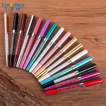 

New Arrival Emoshire Stationery Creative Crystal Roller Ball Pen Gift Plastic Ballpoint Pen School Office Writing Supplies C066