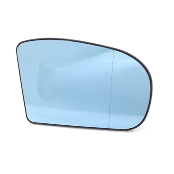 

Right Passenger Side Blue HEATED Mirror Glass for Benz E/C-Class W211 W203 Sedan Wagon 01-07 2038101021 (2-pin，NOt Auto-Dim)