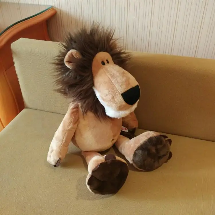 

about 35cm cartoon jungle lion plush toy soft doll pillow Christmas gift s2502